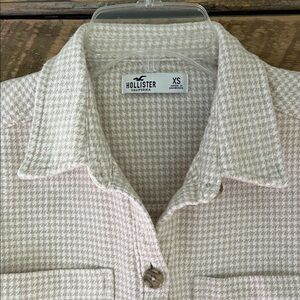 Flannel Shacket Button Down Shirt Jacket Hollister XS